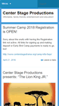 Mobile Screenshot of centerstagedrama.org